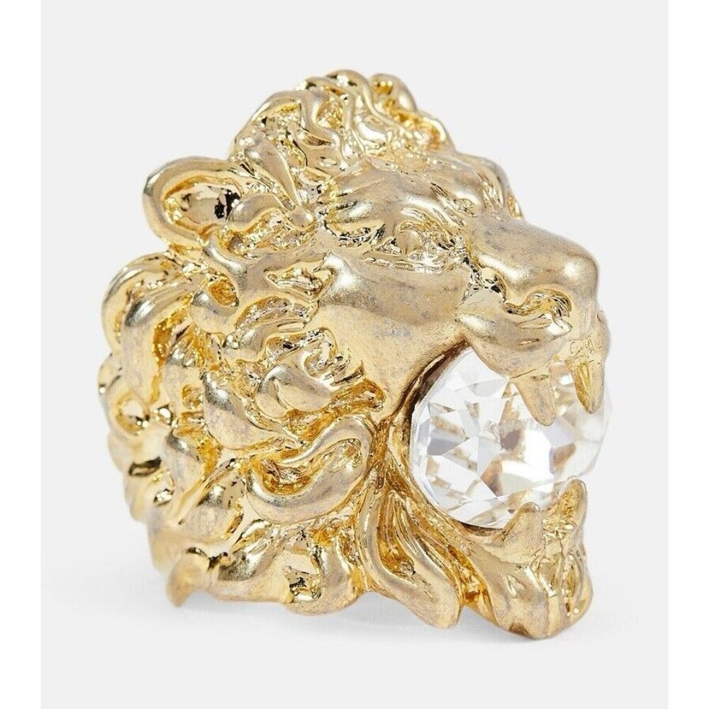NEW Gucci Lion Ring White Crystal Size 16 IT 7.5 US - Picture 2 of 12